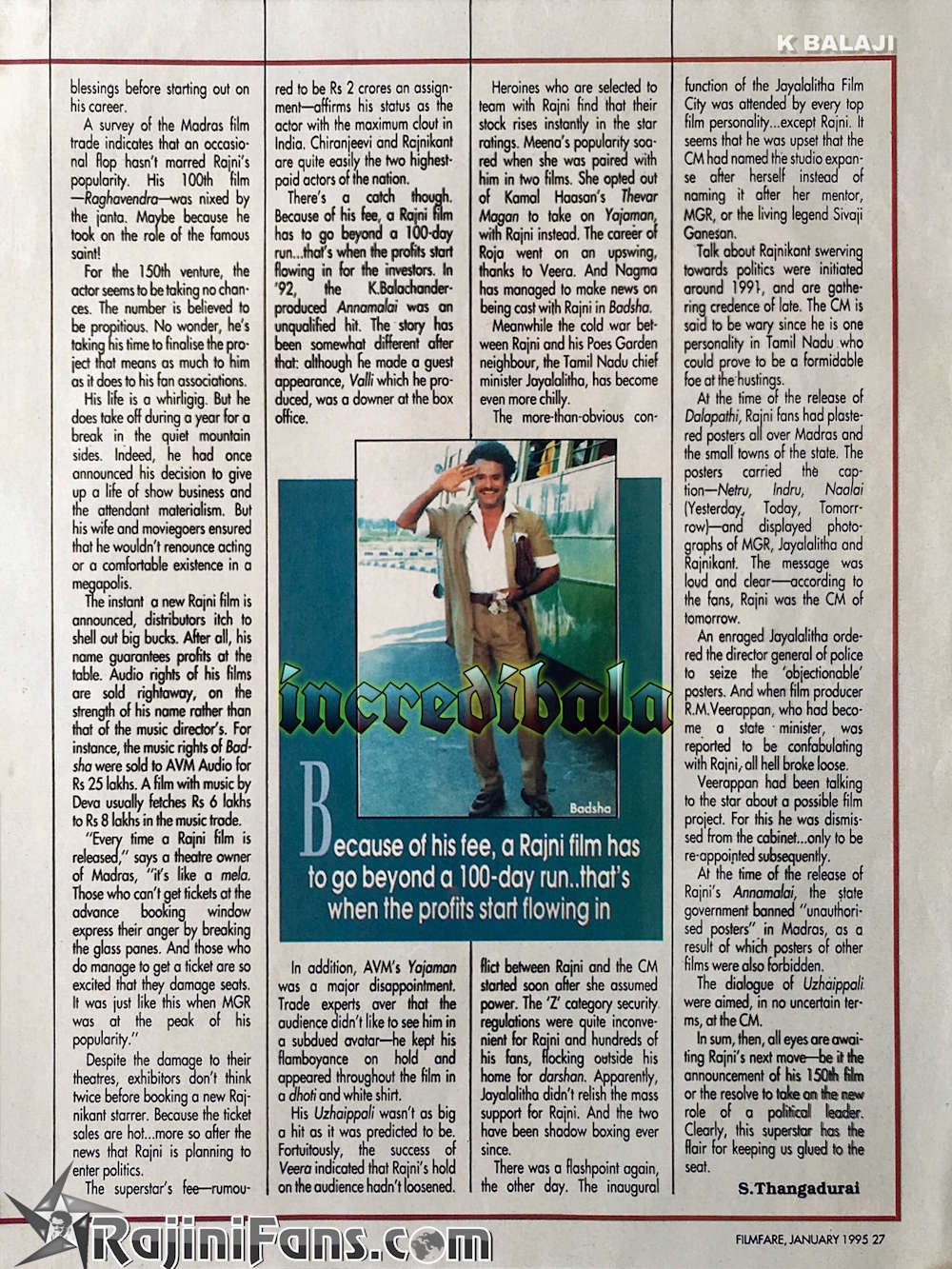Miscellaneous Rajinikanth article / image 53